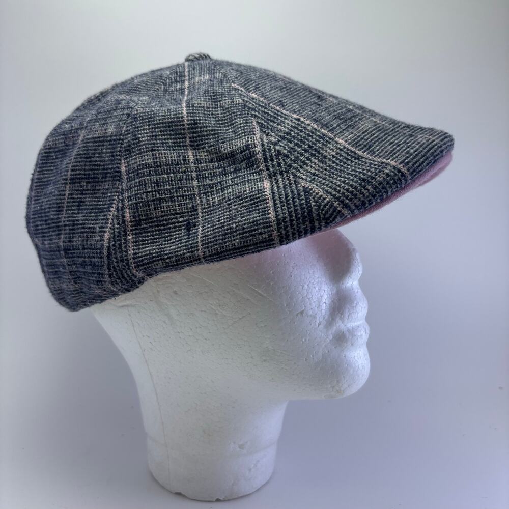 BOSTON SCALLY CO. "The Hare" Blue/Grey Plaid Cap